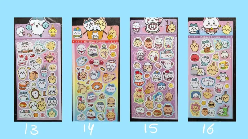 Laminas de stickers chiikawa - 4