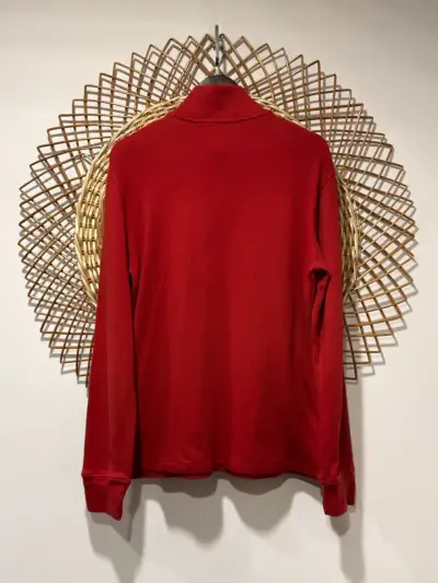 Polerón rojo con cierre medio Polo Ralph Lauren - miniatura 2