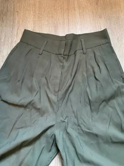 Pantalones verdes de vestir mujer - miniatura 1