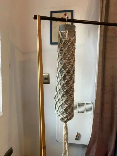 Colgador de macramé para yoga o pilates - miniatura 1