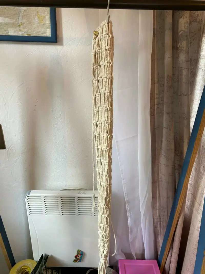 Colgador de macramé para yoga o pilates - 3