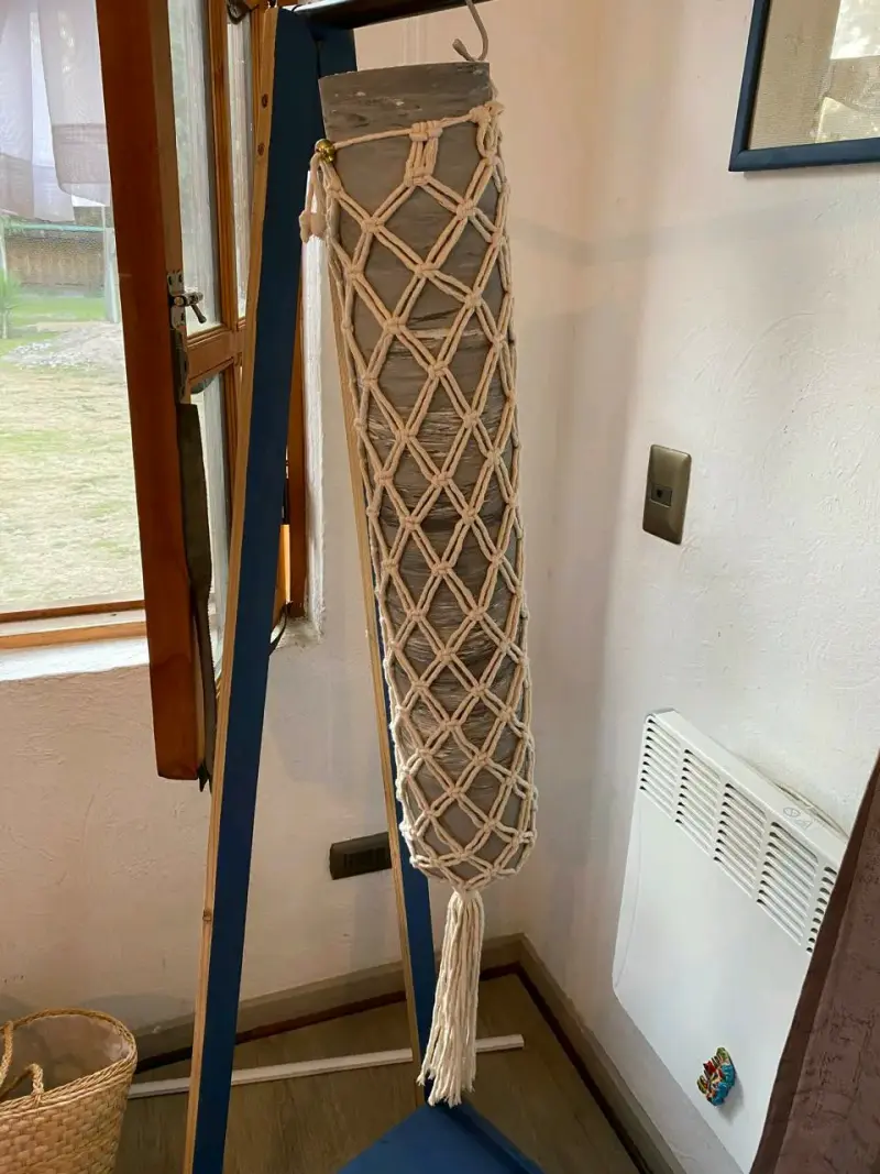 Colgador de macramé para yoga o pilates - 4