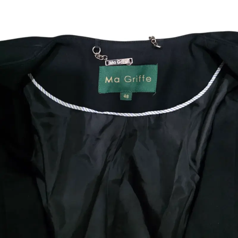 Blazer negro Ma Griffe con cierre - 2