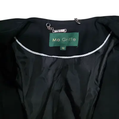 Blazer negro Ma Griffe con cierre - miniatura 2