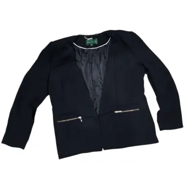 Blazer negro Ma Griffe con cierre - miniatura 4
