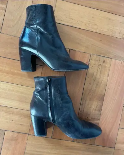 Botines Bimba y Lola de cuero negro - miniatura 1