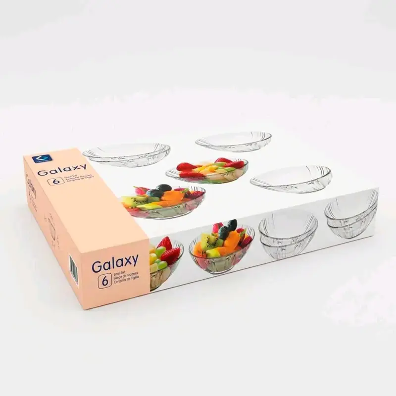 Set de 6 bowls de vidrio Galaxy - 1
