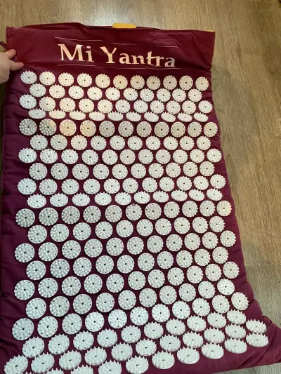Cojín de yoga Mi Yantra color morado - miniatura 3