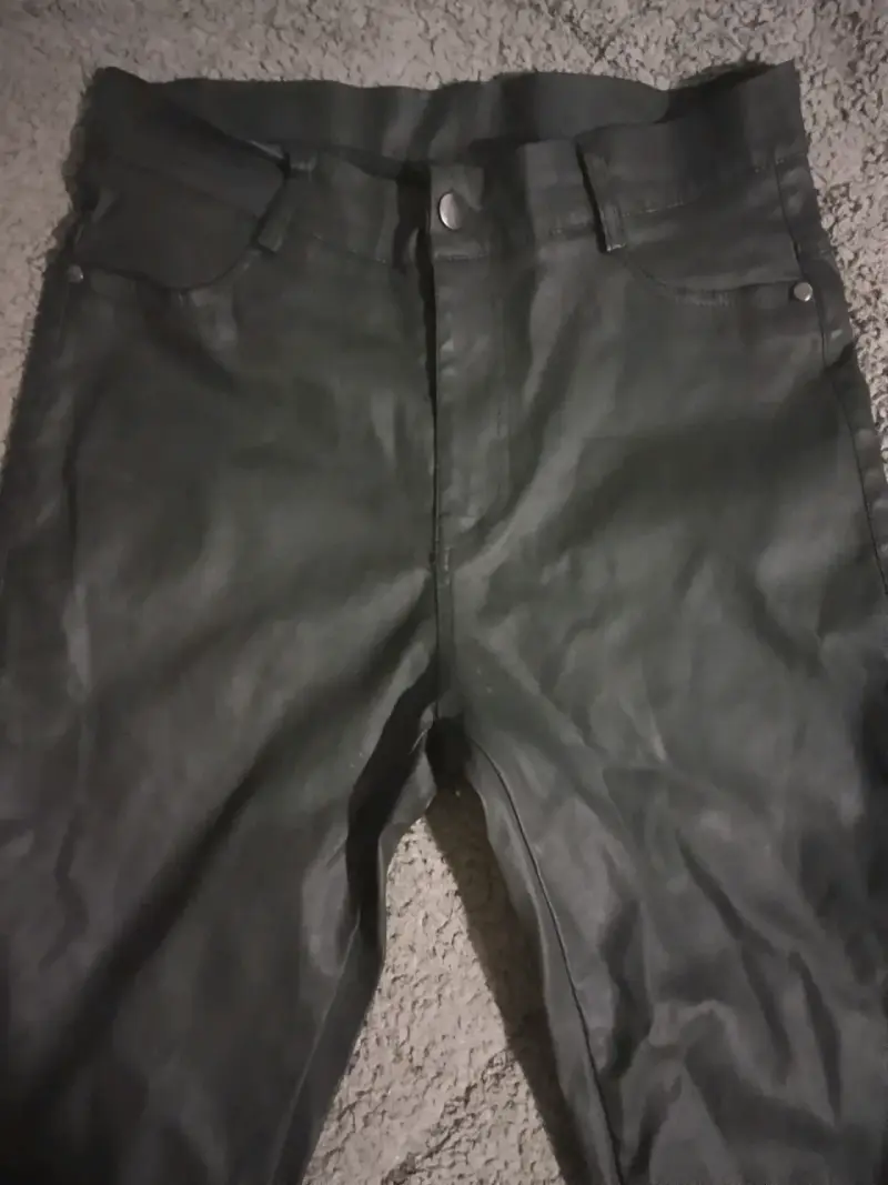 Pantalones a rayas blanco y negro elasticados - 5