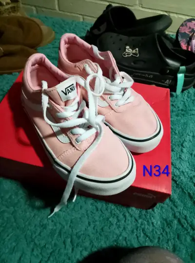 Zapatillas Vans rosadas para niña - miniatura 1