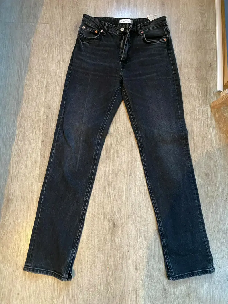 Jeans negros Zara de tiro alto - 2