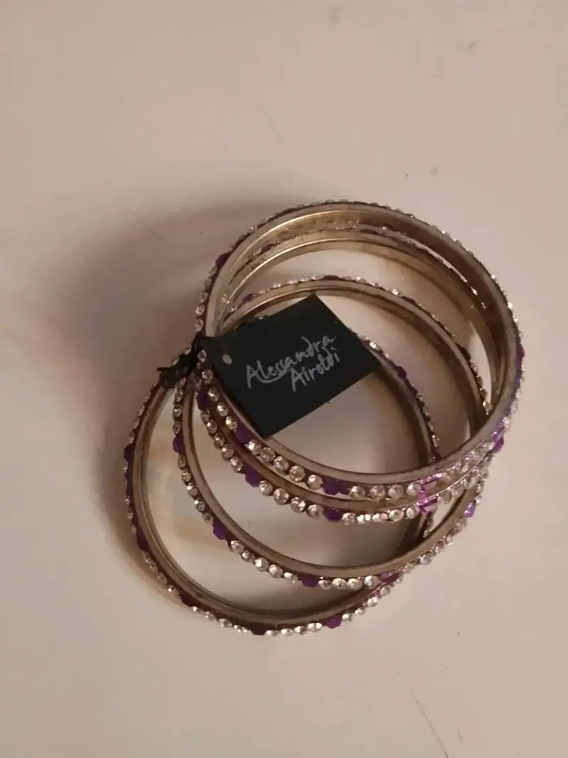 Pulseras plateada con cristales Alessandra Airoldi - 1