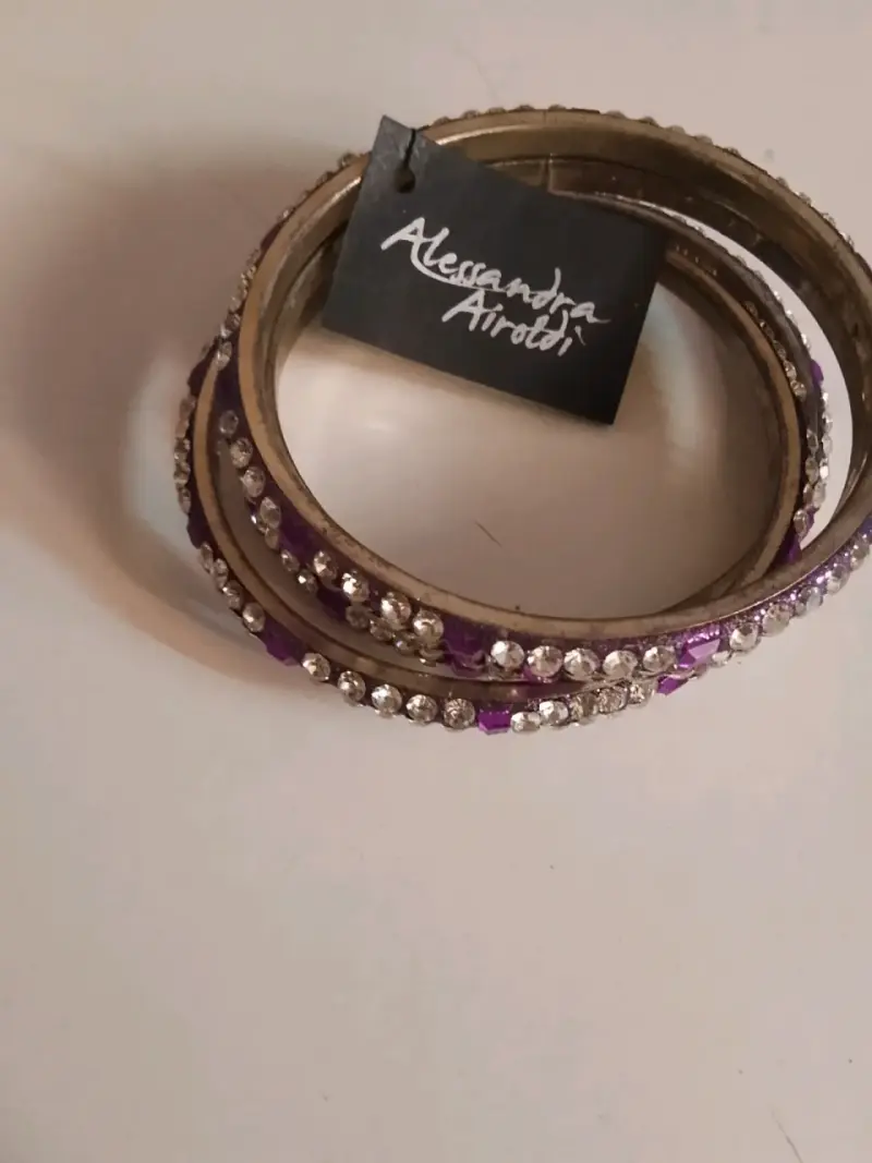 Pulseras plateada con cristales Alessandra Airoldi - 2