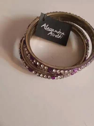 Pulseras plateada con cristales Alessandra Airoldi - miniatura 2