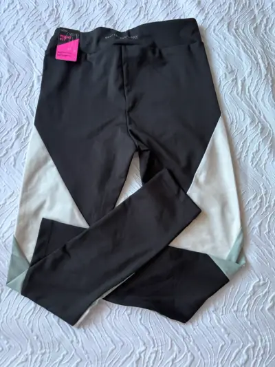 Leggings deportivos Spalding negros y blancos - miniatura 2