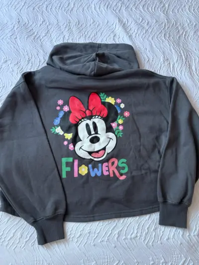 Polerón talla 16 gris Minnie Mouse con capucha - miniatura 2