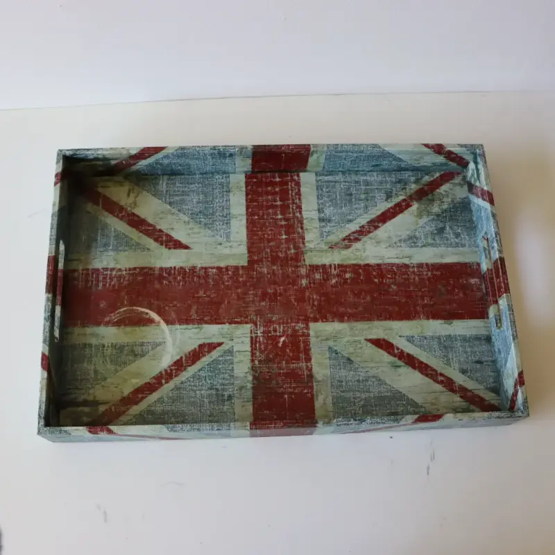 Bandeja decorativa Union Jack vintage - 1