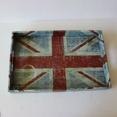 Bandeja decorativa Union Jack vintage - miniatura 1