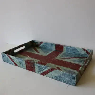 Bandeja decorativa Union Jack vintage - miniatura 2