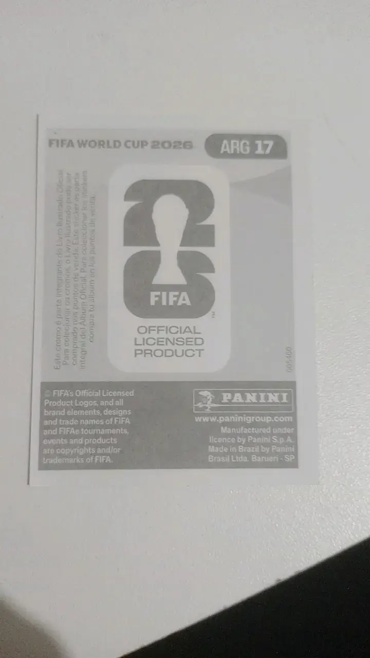 Lámina Panini Lionel Messi FIFA 2026 - 2