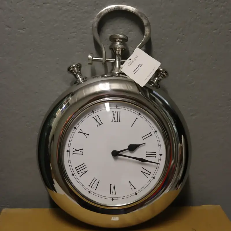 Reloj de pared estilo cronómetro metálico - 1