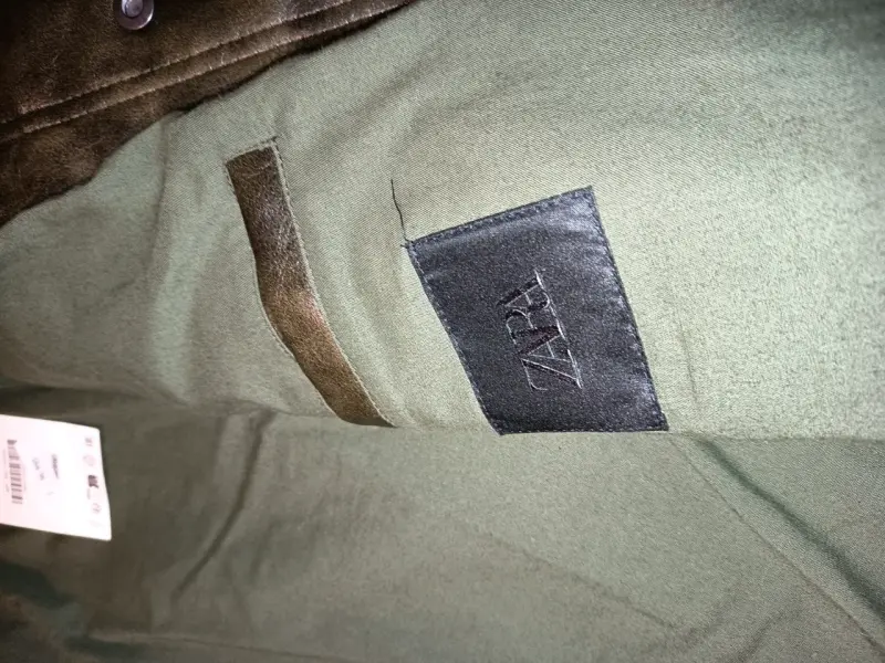 Chaqueta de cuero sintético marrón para hombre - 2