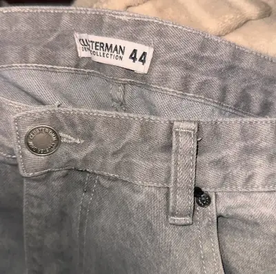 Jeans grises de mezclilla para hombre - miniatura 3