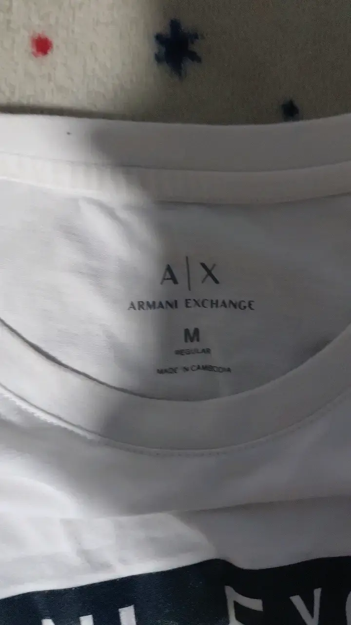 Polera blanca Armani Exchange para hombre - 3