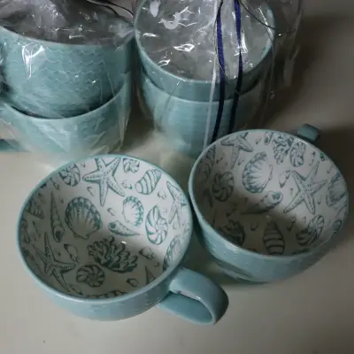 Set de tazas de cerámica, Pfaltzgraff Venice - miniatura 2