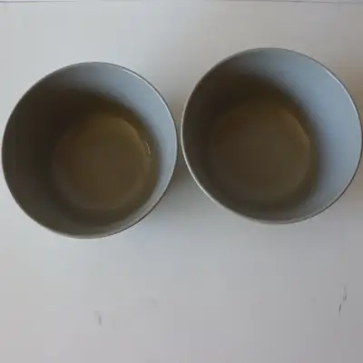 Set de dos bowls de cerámica gris - miniatura 2