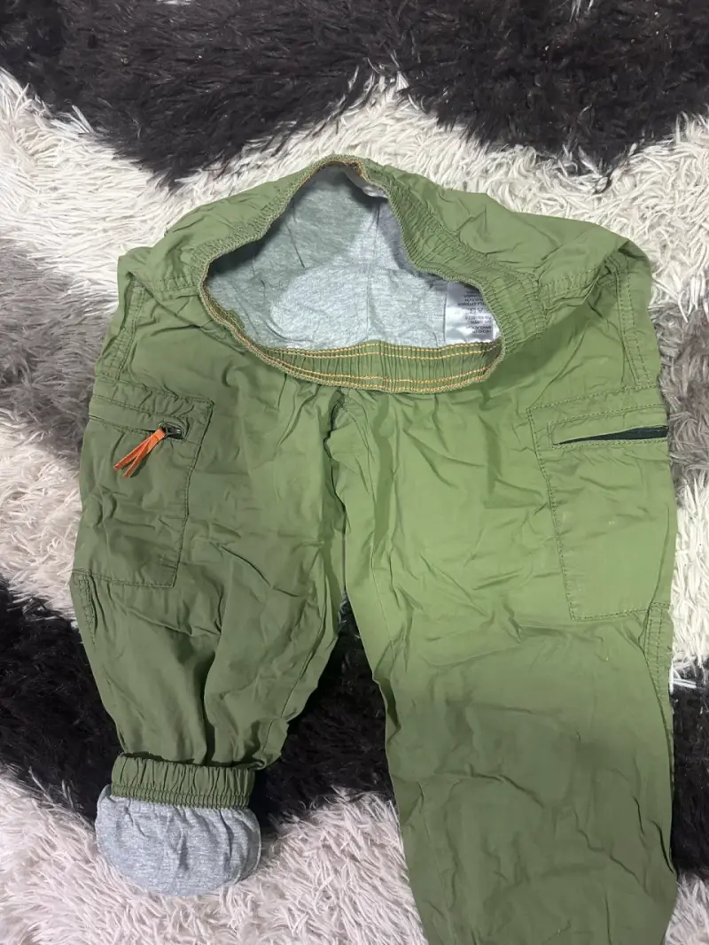 Pantalones cargo verde oliva para hombre - 2