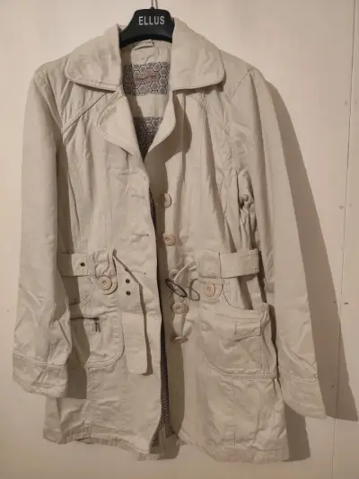 Trench beige talla L - miniatura 4
