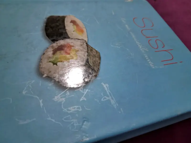 Libro de recetas de sushi con tapa dura dura - 4