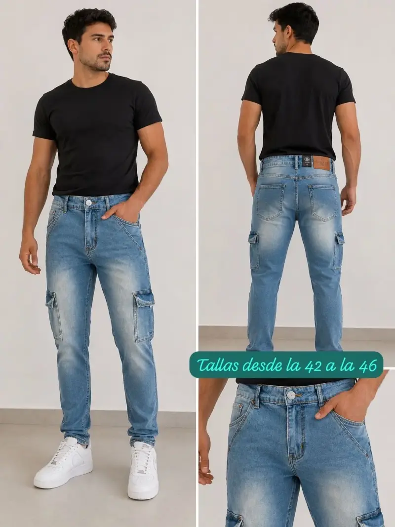 Jeans ajustados azul oscuro talla 36 - 4