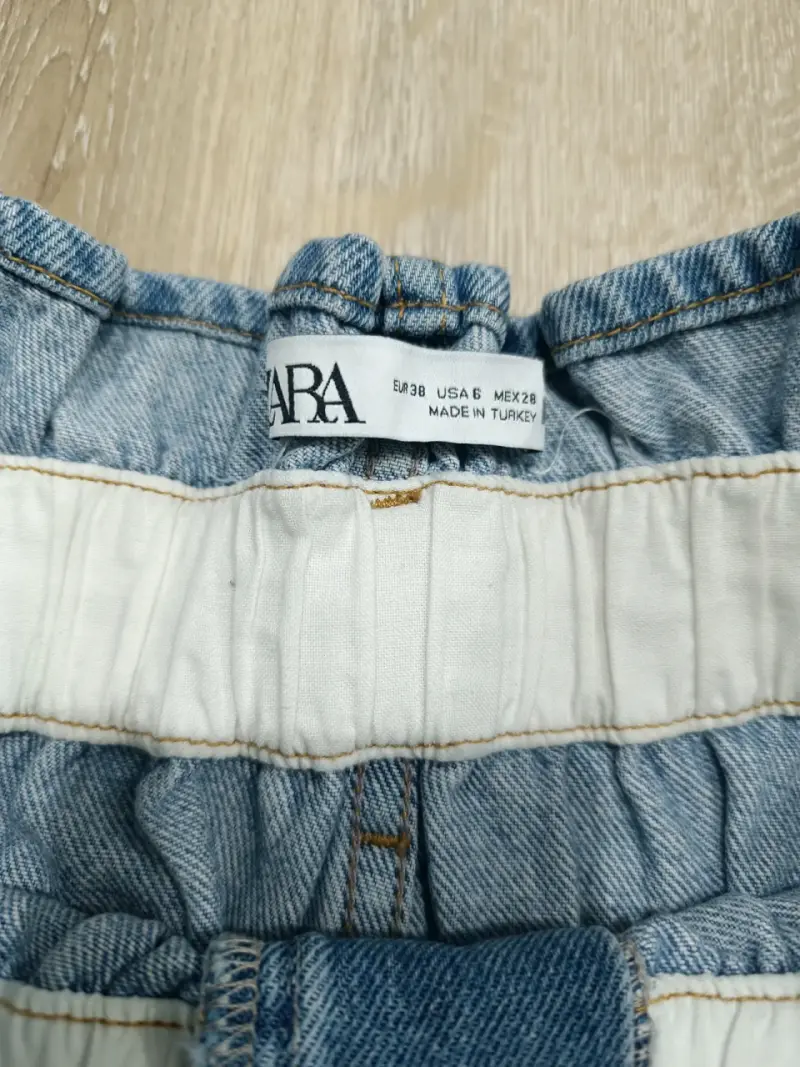 Shorts de mezclilla con cintura alta - 2