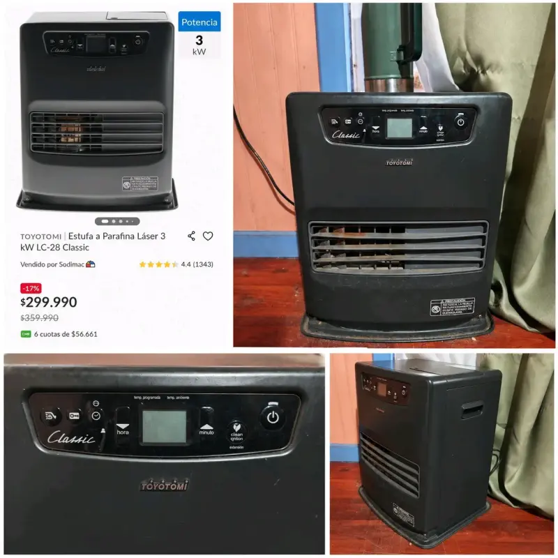 Estufa a parafina Toyotomi 3 kW LC-28 Classic - 1