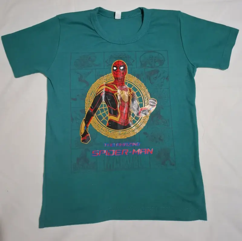 Polera infantil Spider-Man verde - 1