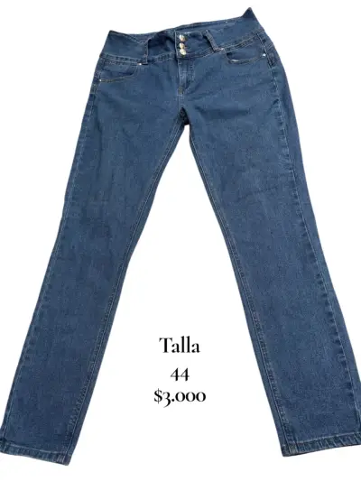 Jeans azul talla 44 para mujer - miniatura 1