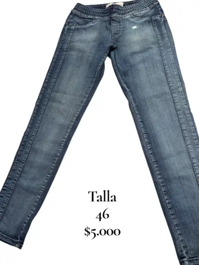 Jeans azul talla 44 para mujer - miniatura 4