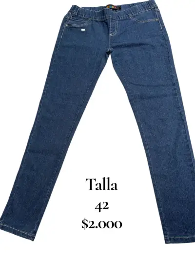 Jeans azul talla 44 para mujer - miniatura 5