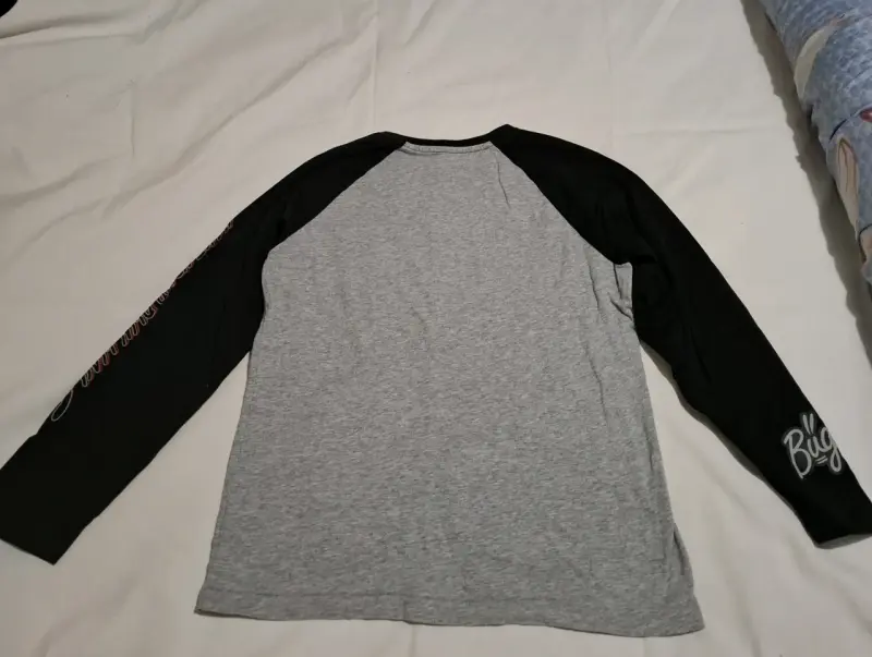 Polera Looney Tunes manga larga gris y negra - 2