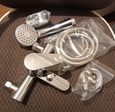Set de ducha con grifería cromada Nerun - miniatura 1