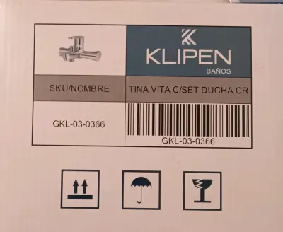 Set de ducha con grifería cromada Nerun - miniatura 2