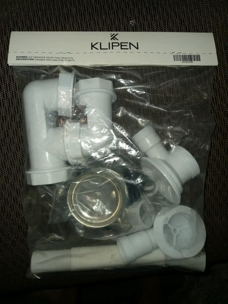 Kit desagüe sifón tina Klipen