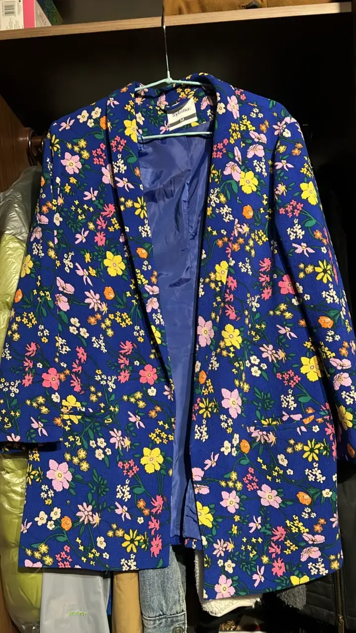 Blazer floral azul mujer Sybilla - 1