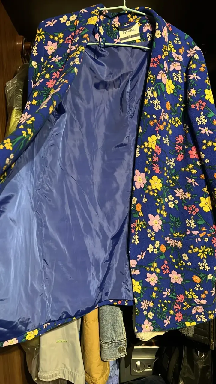 Blazer floral azul mujer Sybilla - 2