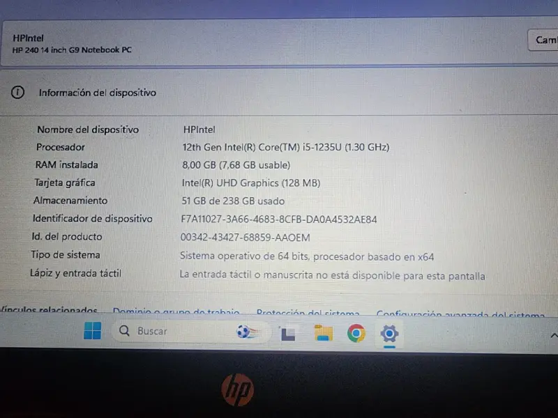 Laptop HP con pantalla de 14 pulgadas - 4