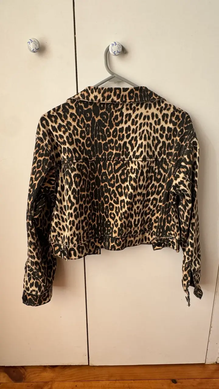 Chaqueta corta animal print Zara - 2