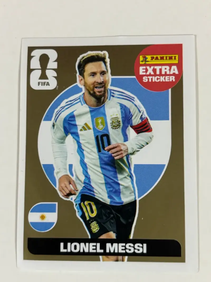 Lámina Panini Lionel Messi gold extra - 1