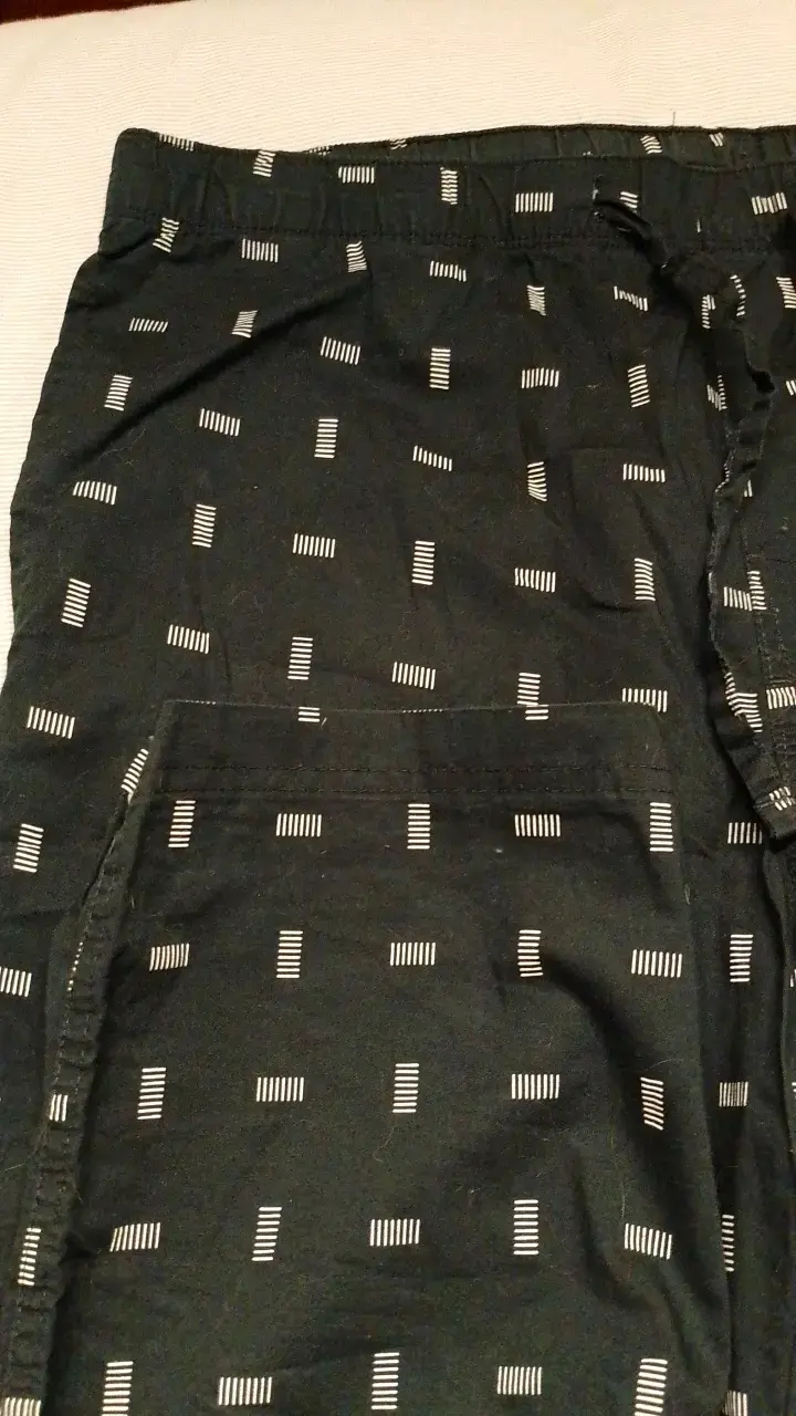 Pantalones de pijama azul marino con diseño - 3